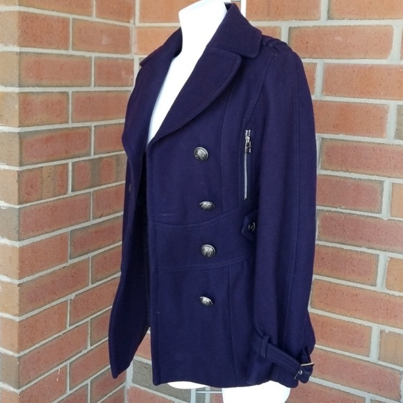 Navy Blue/Purple Miss Sixty Peacoat Perfect Condition - Picture 3 of 7
